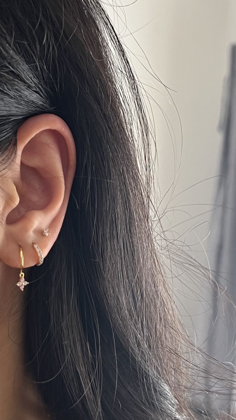Customer photo review of Lucky Charm Pink/Gold