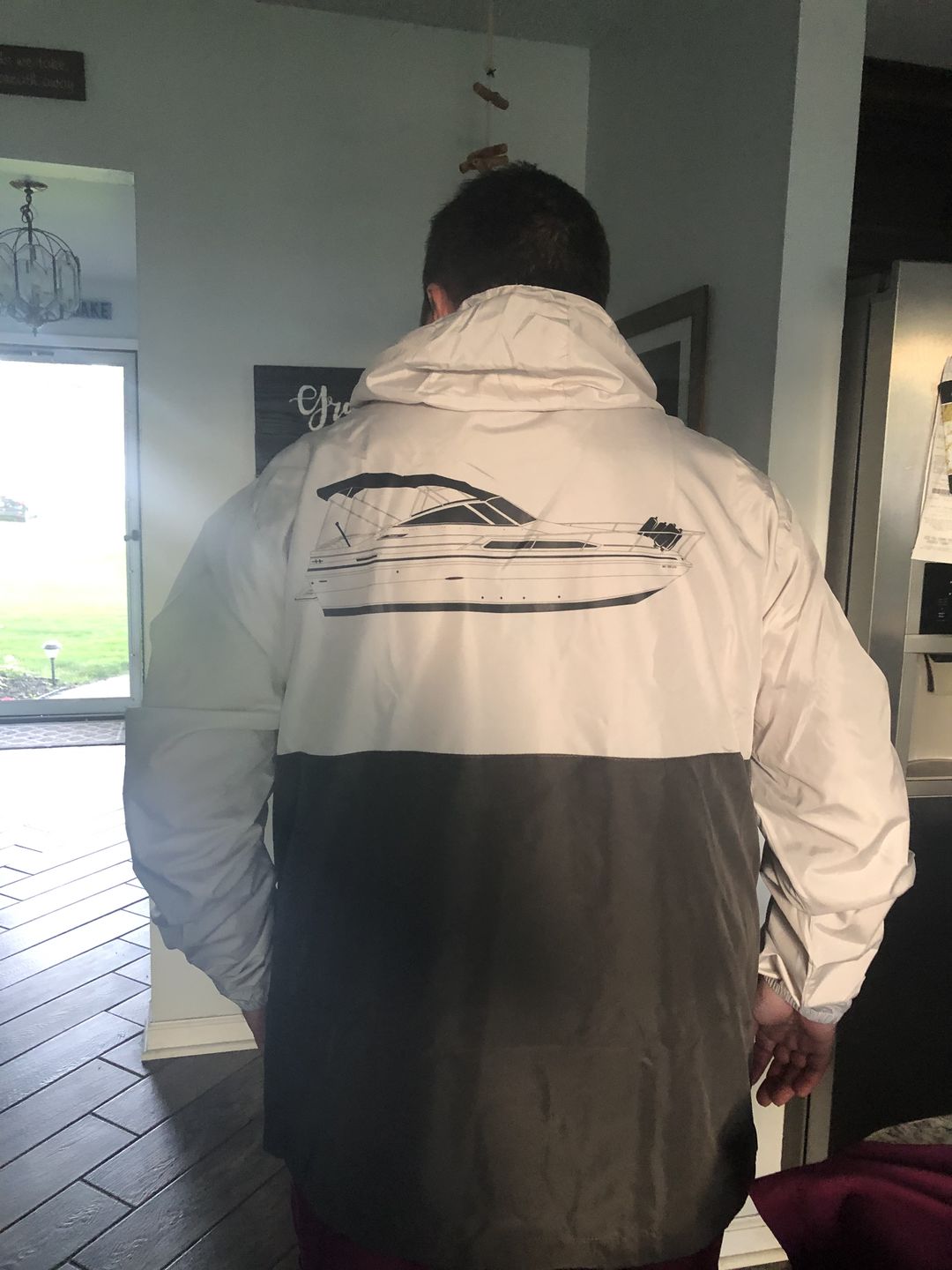 Customer photo review of Waterproof Lightweight Windbreaker - Pullover/Half-Zip