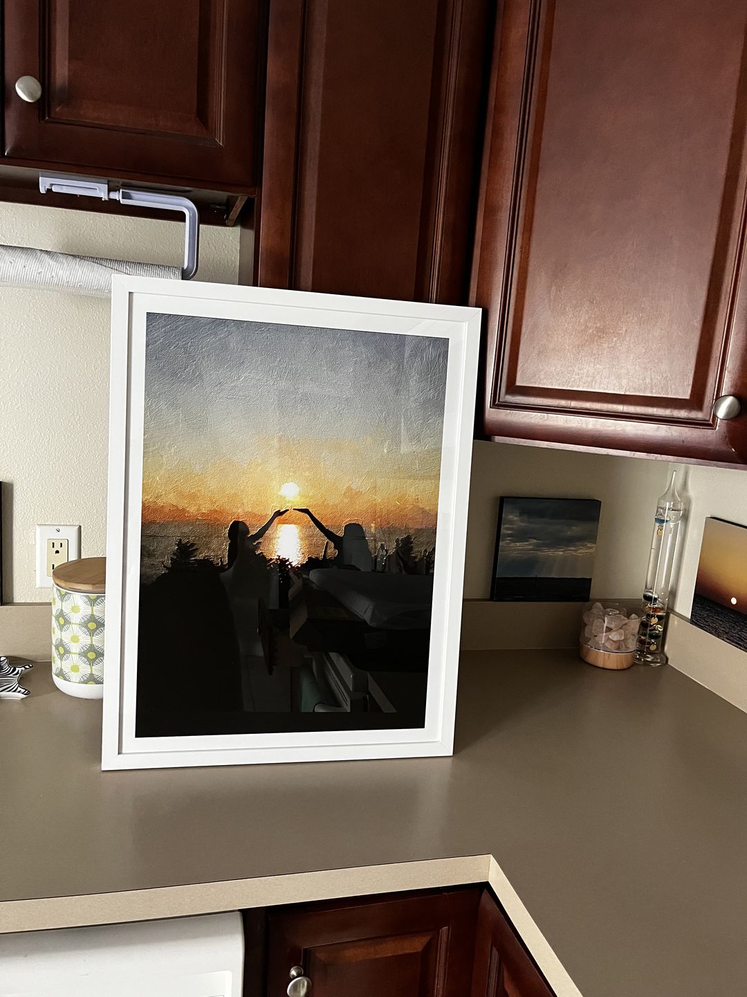 Customer photo review of Custom Newly Married Anniversary Wedding Couple Portrait