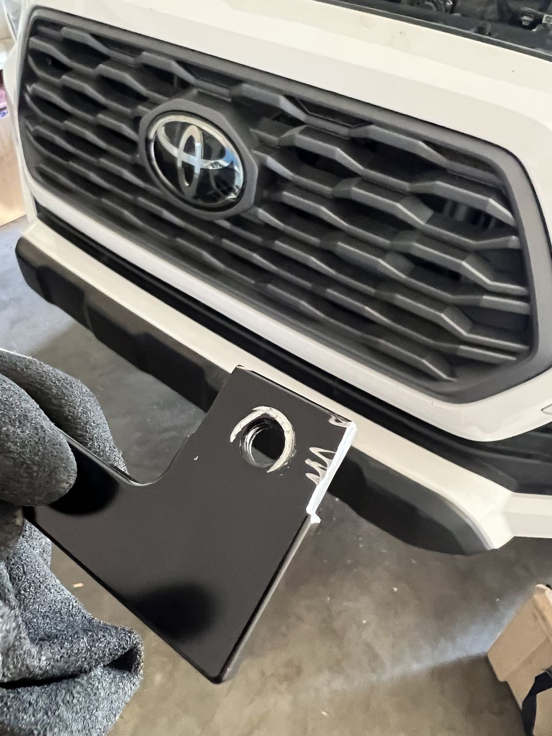 Customer photo review of 2016+ 3.5L V6 Toyota Tacoma Catch Can Kit