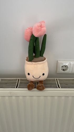 Customer photo review of Bubbly Tulip Flower Pot Plush
