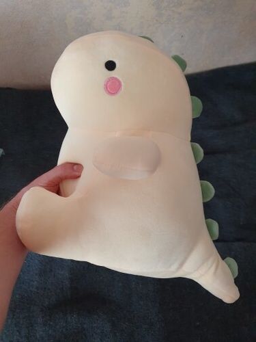 Customer photo review of Taco, Taki & Tabi The Dino Family Plushies