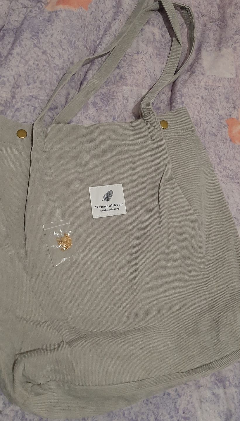 Customer photo review of Cord Tote Bag