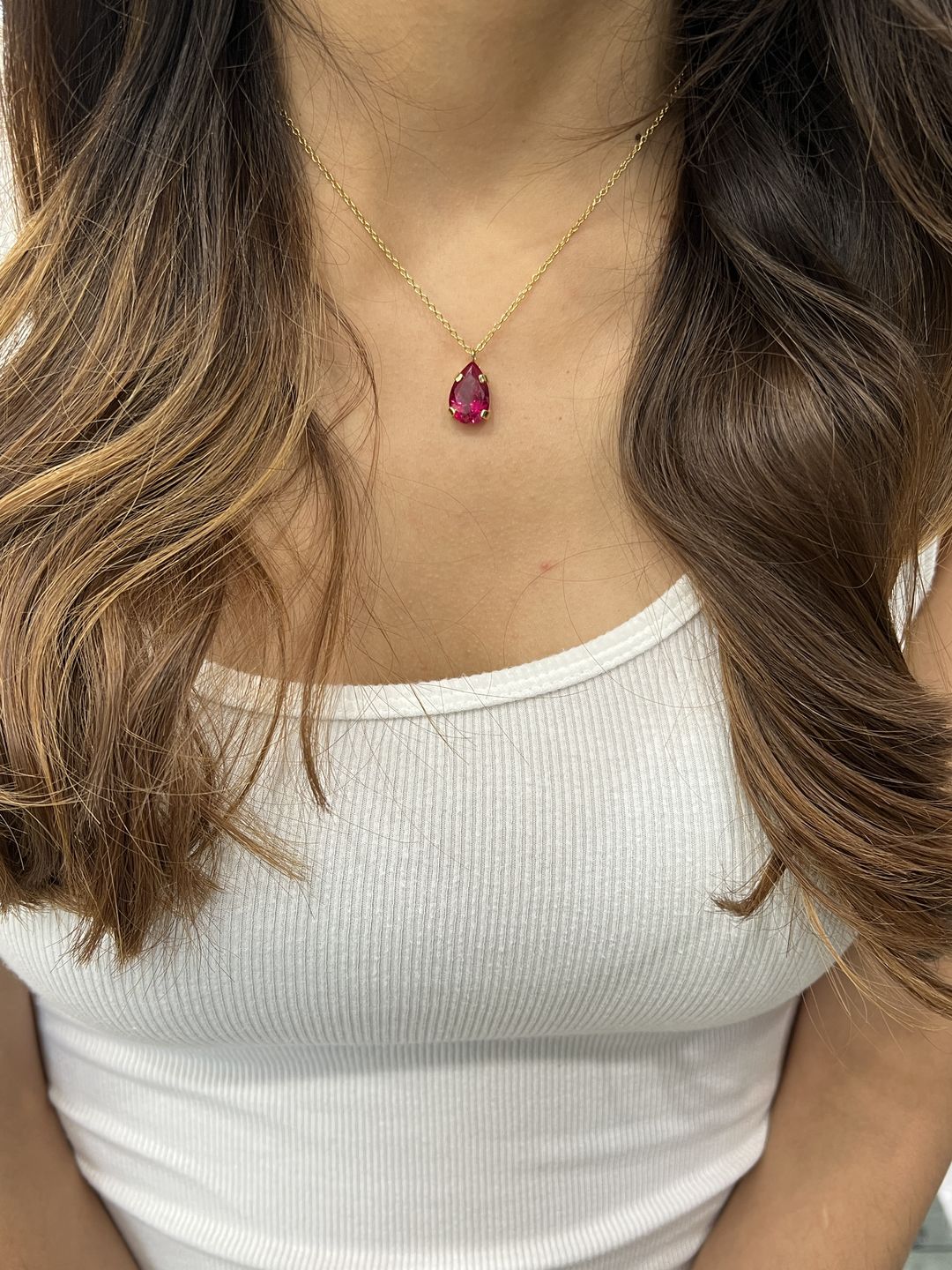 Customer photo review of Swarovski Stone Necklace
