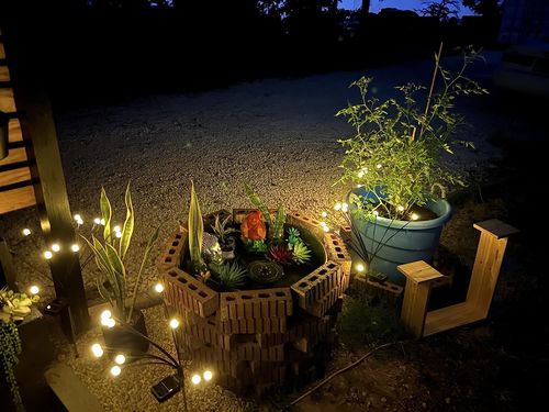 Customer photo review of Solar Firefly Sparkle Garden Lights