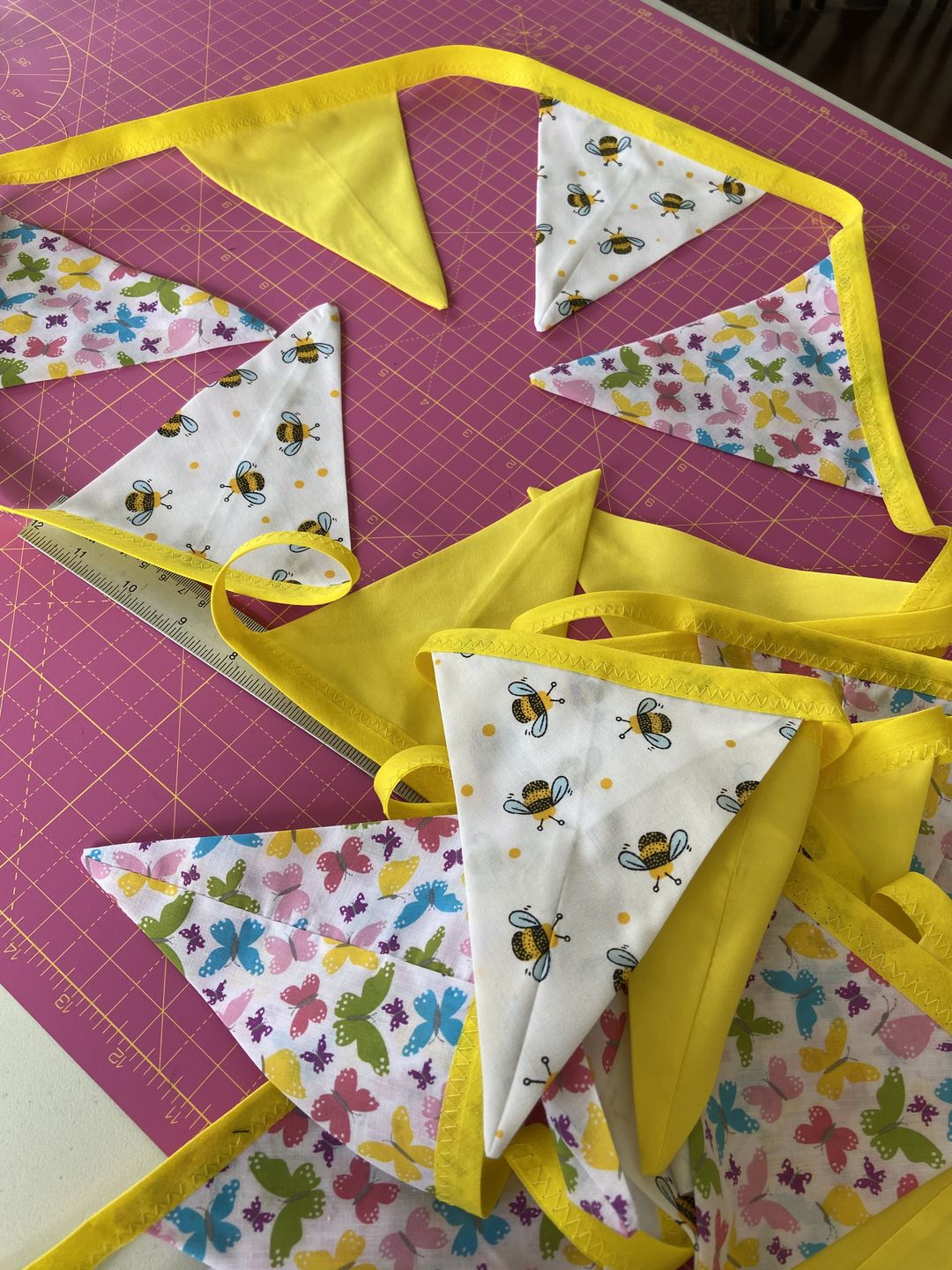 Customer photo review of Bees and Dots Polycotton Fabric