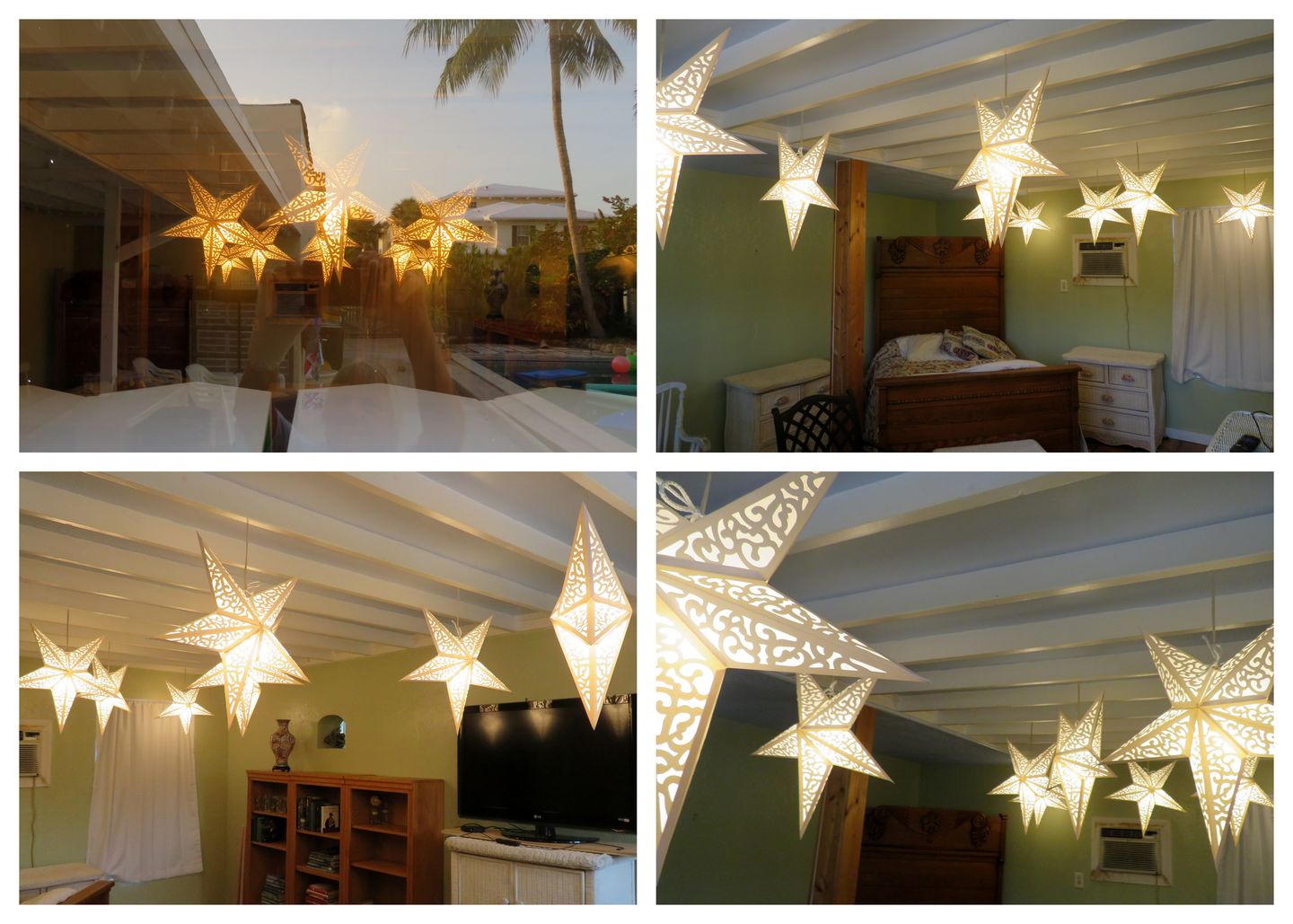 Customer photo review of 24" Atomic White Paper Star Lantern, Hanging Wedding & Party Decoration