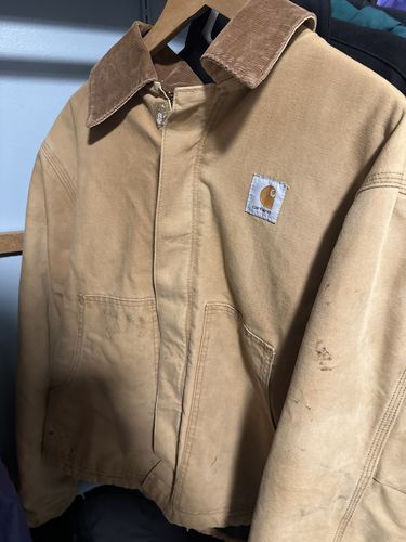 Customer photo review of Vintage Carhartt Jacket Mens Large Brown Work Wear Outdoors