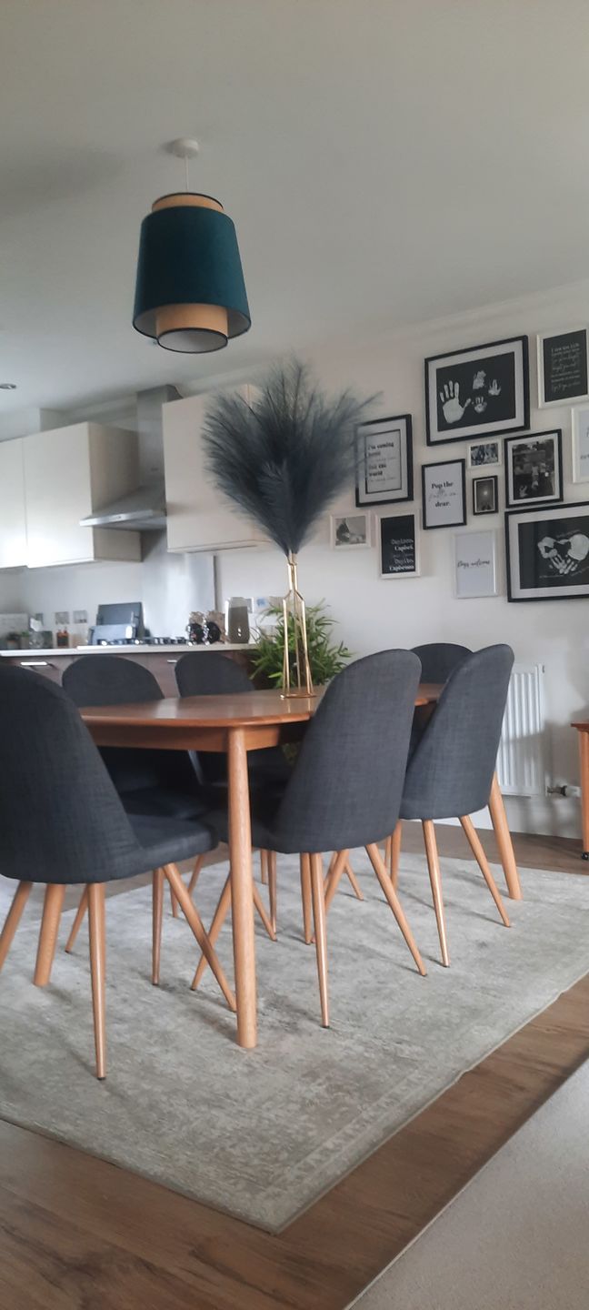 Customer photo review of Tall Faux Pampas Grass - Livid (3 Stems)