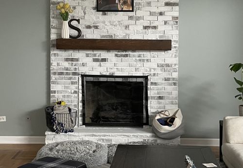 Customer photo review of Rustic Mantels