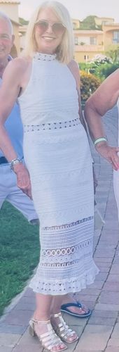 Customer photo review of Rivers Midi Lace Dress - White