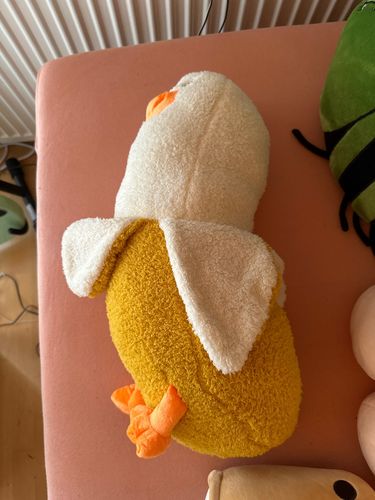 Customer photo review of Fluffy Banana Duck Crew Plushies