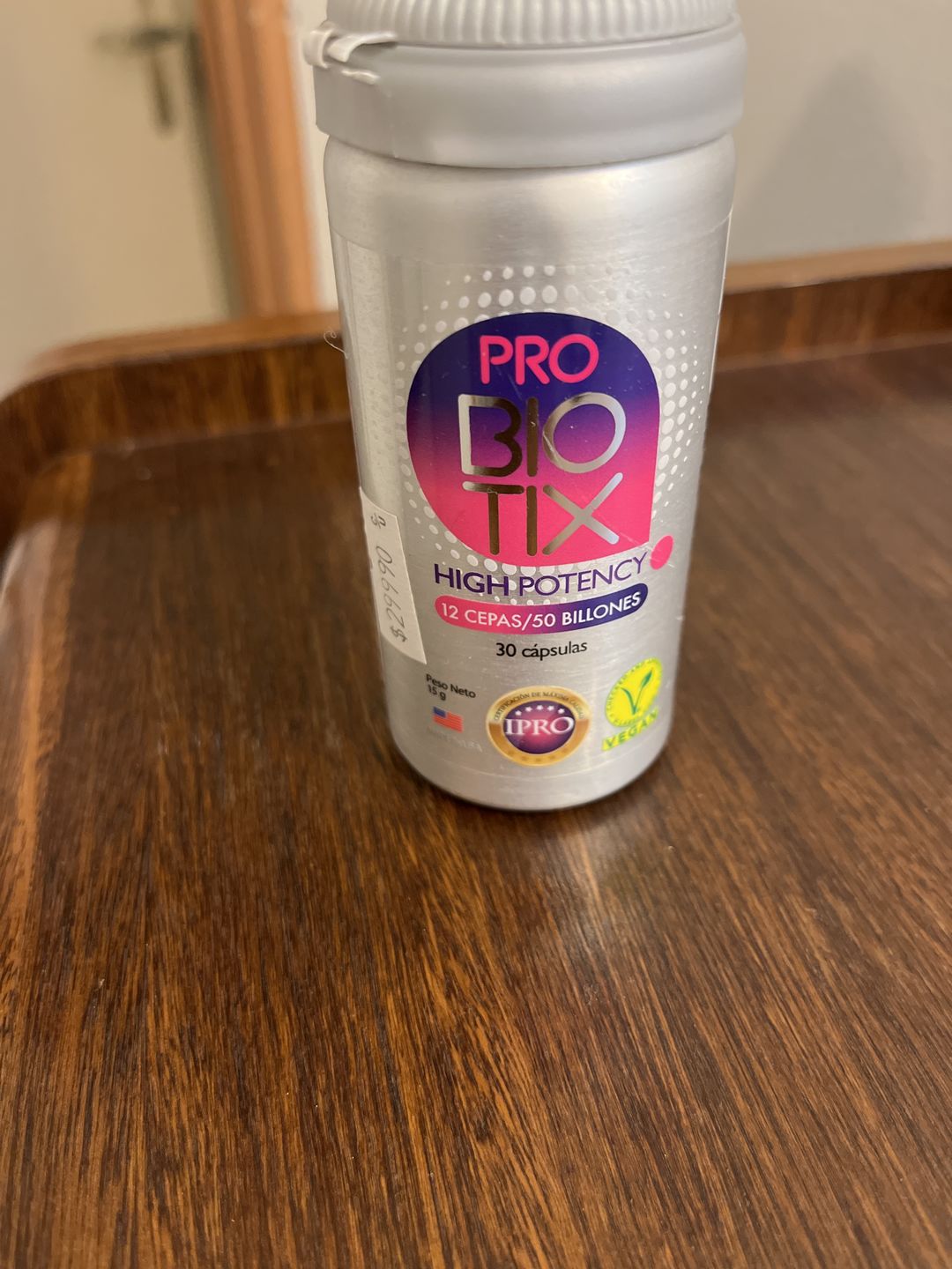 Customer photo review of Probiótico high potency 50B-30 cáps