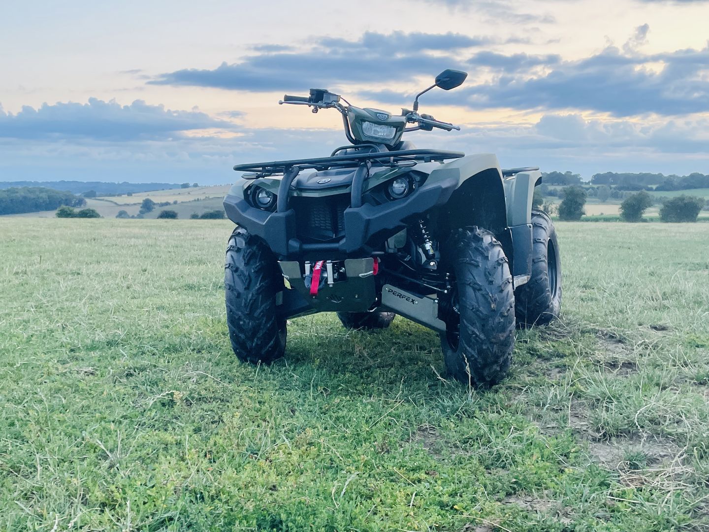 Customer photo review of Complete Aluminum Skid Plates for Yamaha Kodiak 450 (2018+)