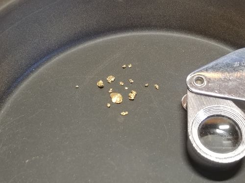 Customer photo review of Motherlode Strike - Gold Panning Paydirt