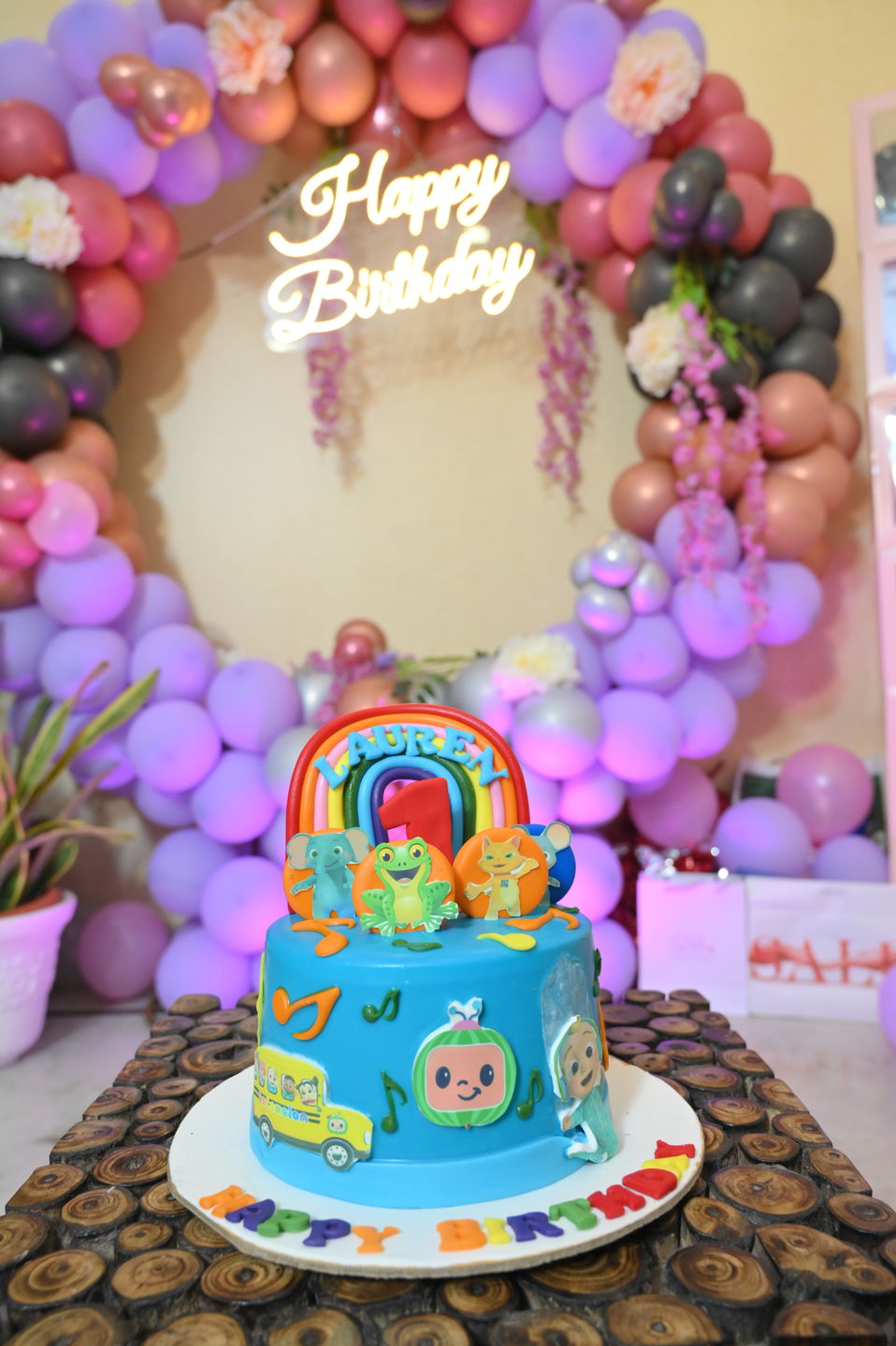 Customer photo review of Cocomelon Animals Cake