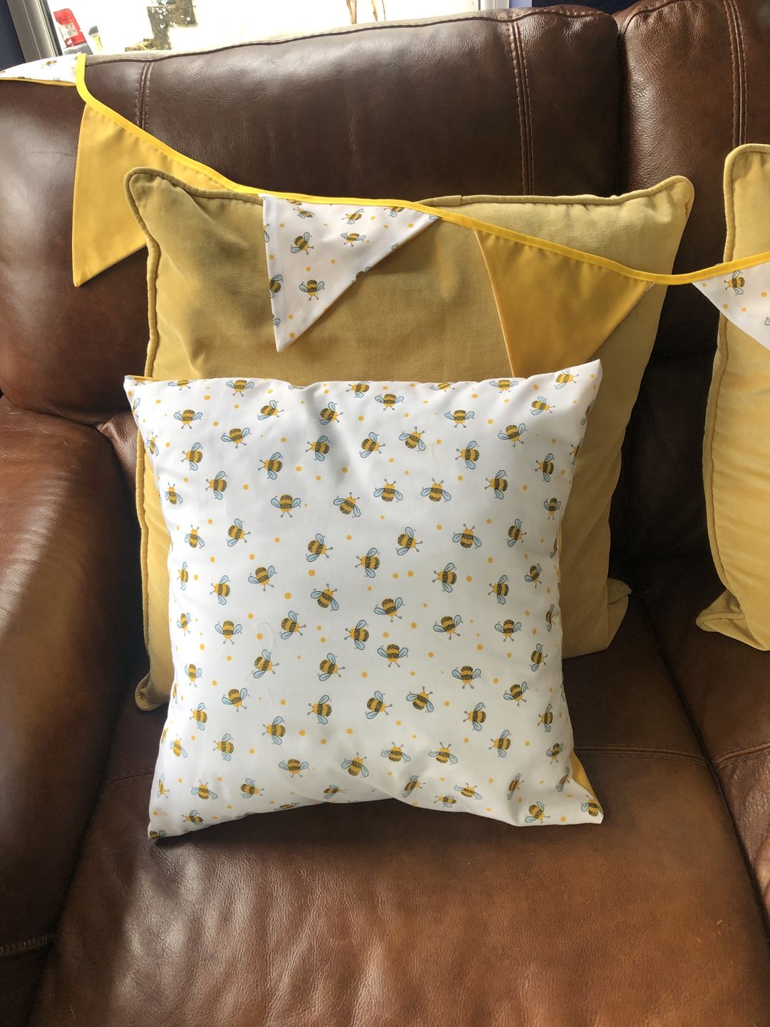 Customer photo review of Bees and Dots Polycotton Fabric