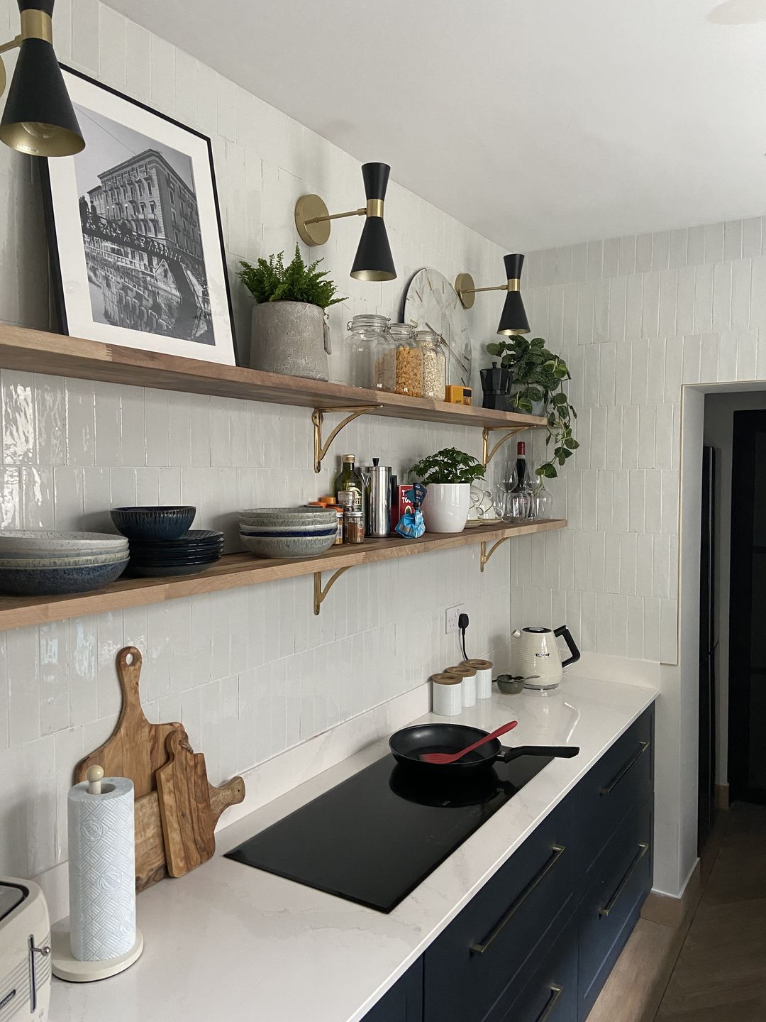 Customer photo review of Ironbridge Brass Shelf Brackets