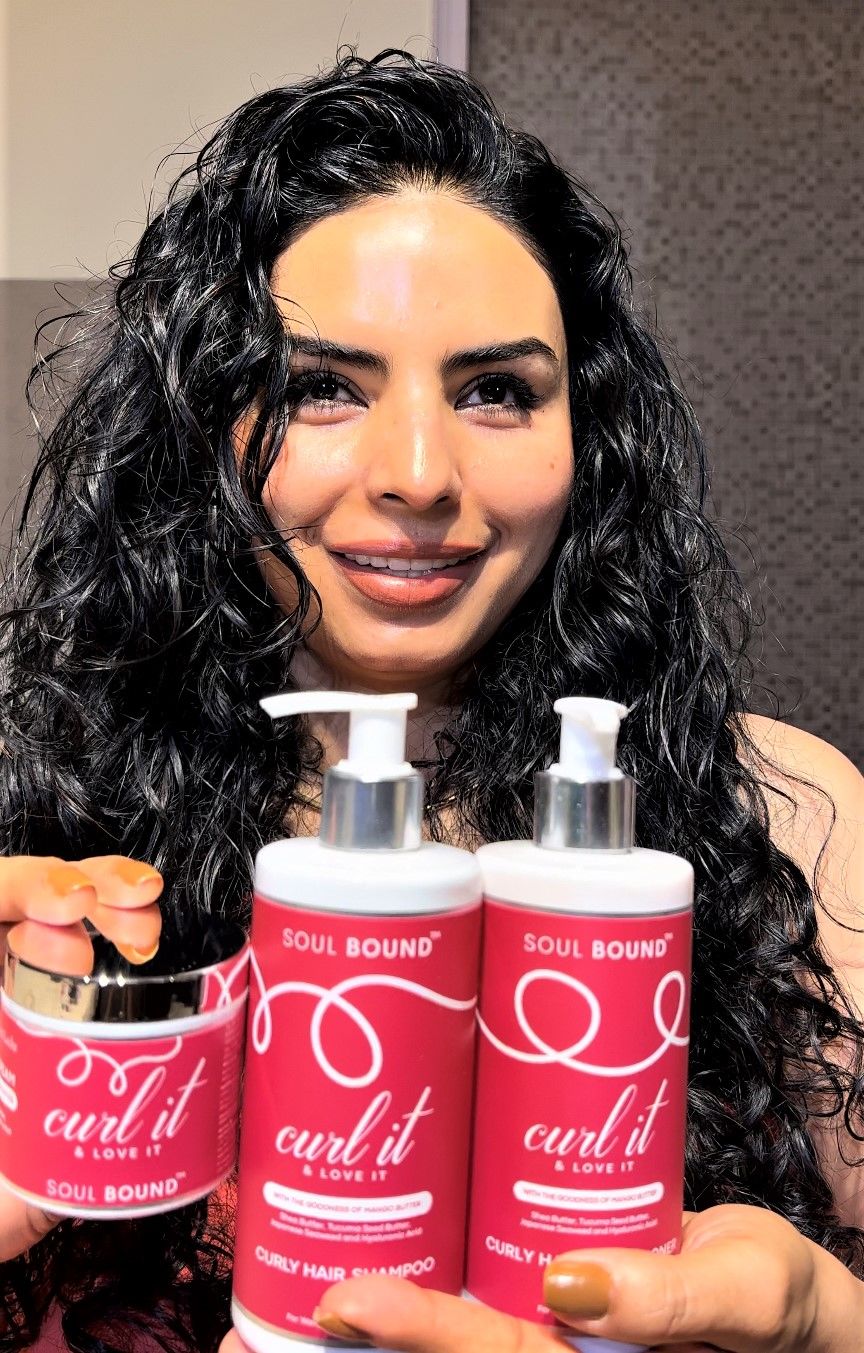 Customer photo review of Curl It - Hair Shampoo + Conditioner