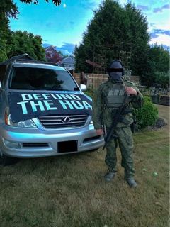 Customer photo review of Defund The HOA Flag