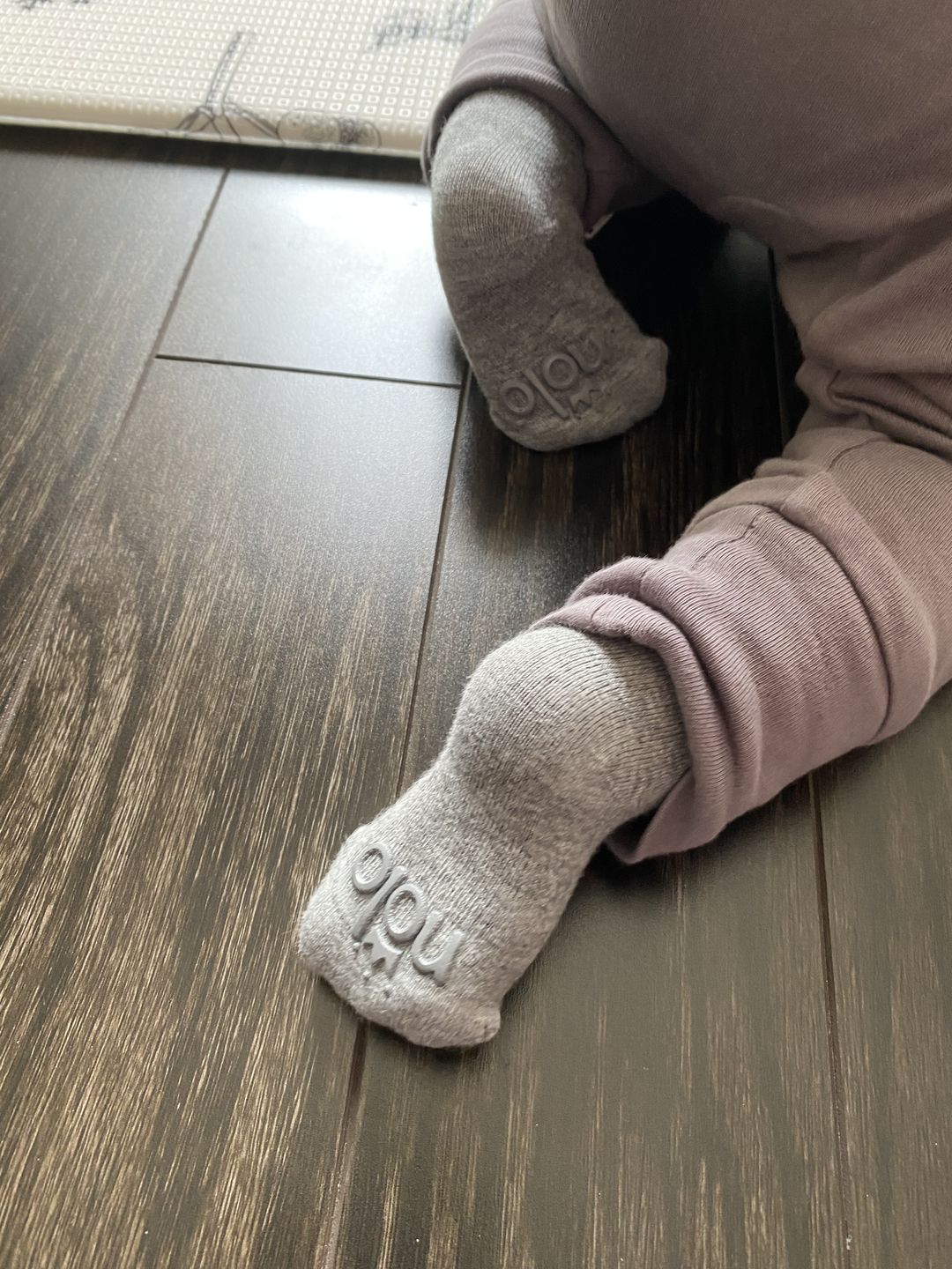 Customer photo review of *Limited Edition* Matchy Gripper Socks