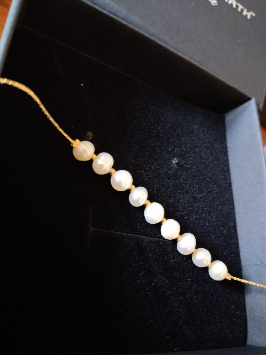 Customer photo review of Eva Freshwater Pearl Bracelet