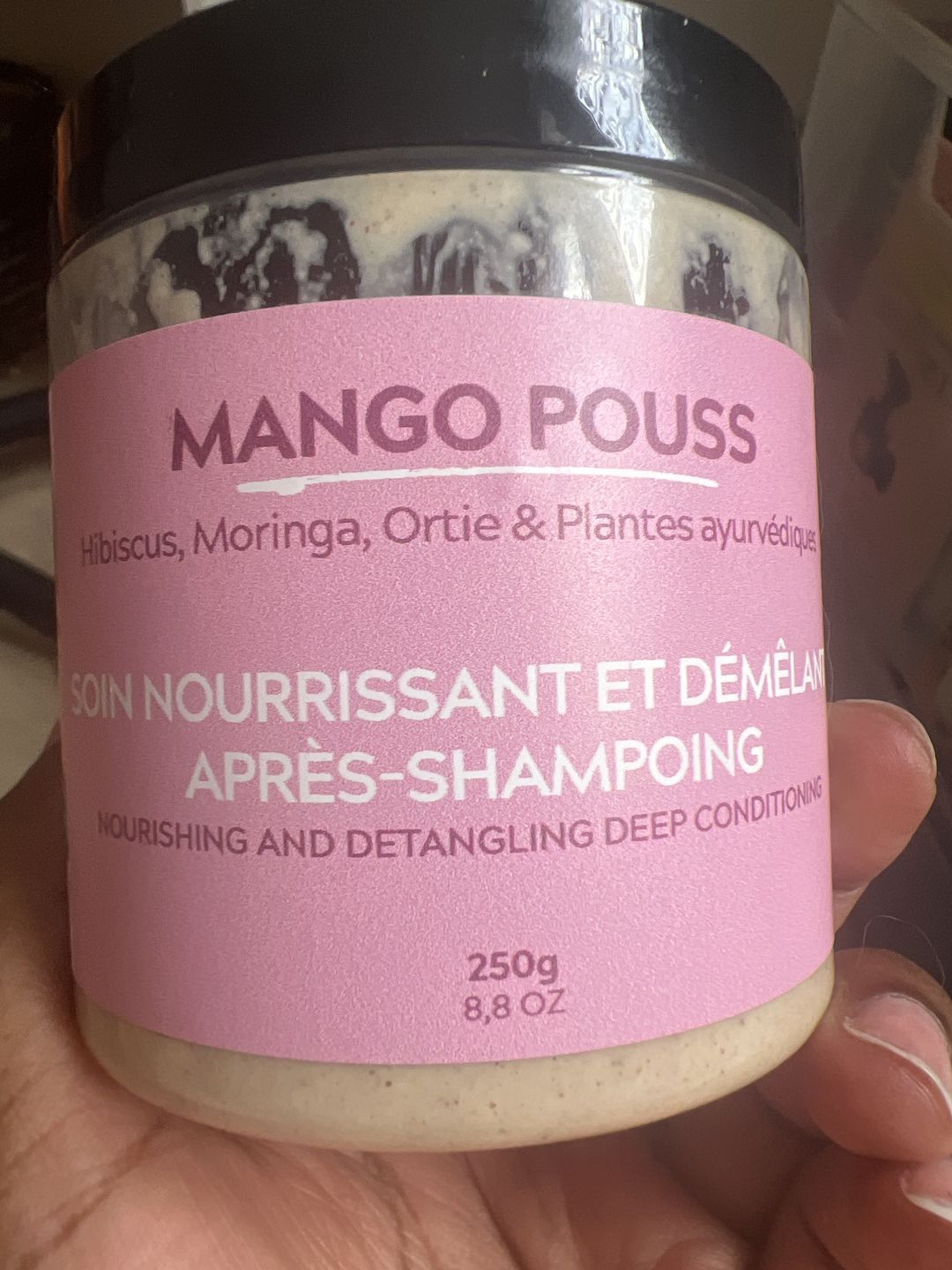 Customer photo review of Soin nourrissant et démêlant après-shampoing - POUSS