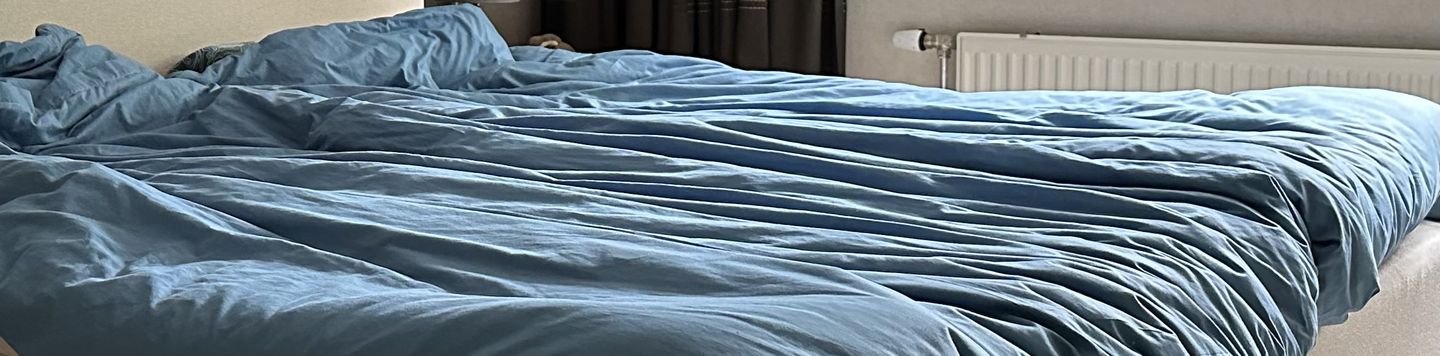 Customer photo review of Premium Cotton Cover in Steel Blue