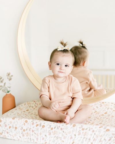 Customer photo review of Shorts and Tee Set in Apricot