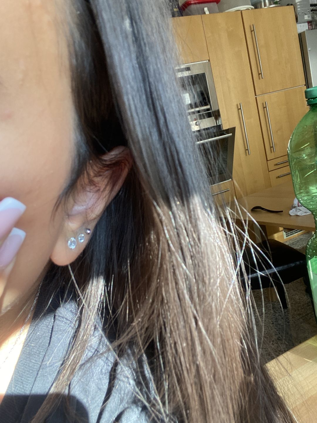 Customer photo review of Bright Diamond Ohrstecker | 18K vergoldet