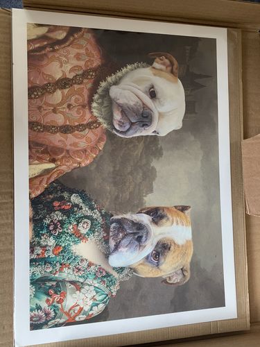 Customer photo review of The Duchess & The Flower Lady - Custom Pet Portrait