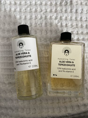 Customer photo review of Hydrating Toner - Aloe Vera & Tepezcohuite