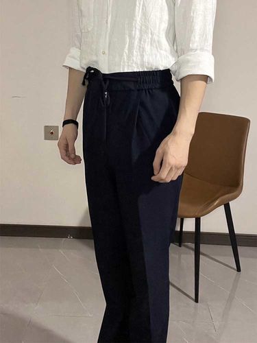 Customer photo review of Breathable Elastic Waist Drawstring Trousers