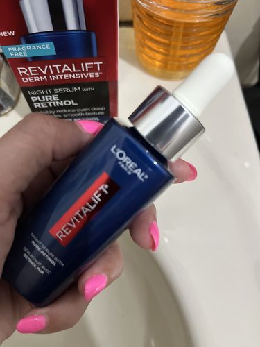Customer photo review of Night Serum, 0.3% Pure Retinol 1 fl oz