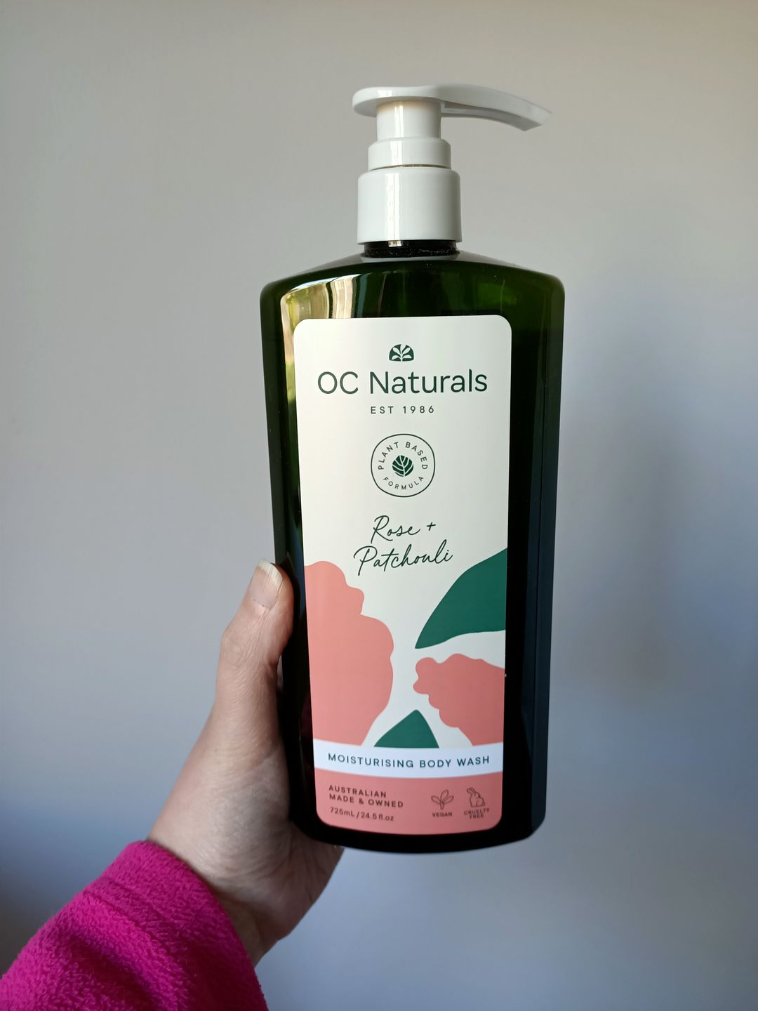 Customer photo review of Moisturising Rose & Patchouli Body Wash