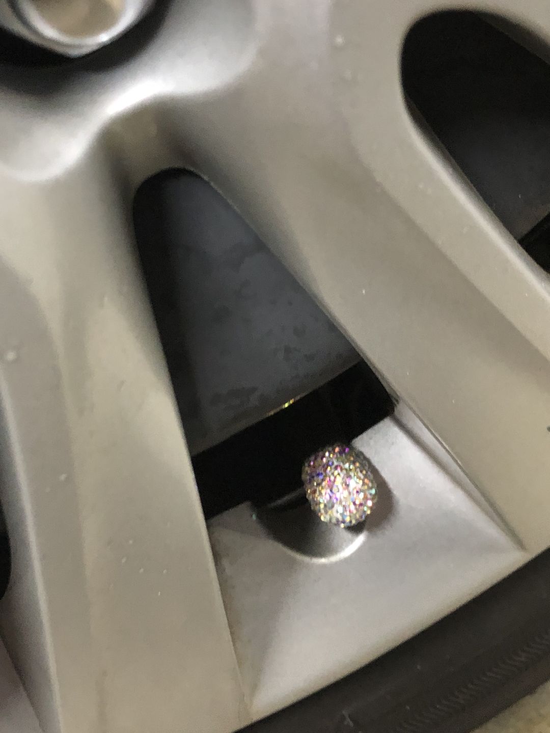 Customer photo review of Lil' Princess Valve Caps