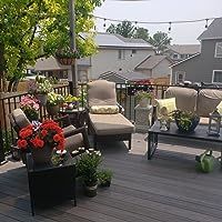 Customer photo review of Opaque Privacy Protection Outdoor Waterproof Sun Shade Sail Canopy Triangle UV Block for Patio