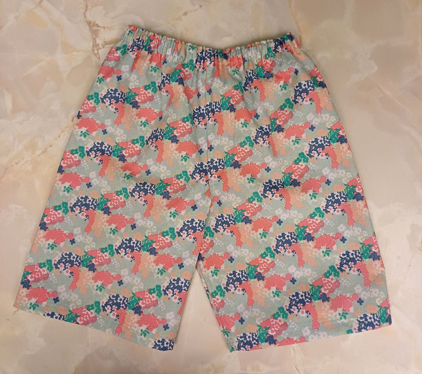 Customer photo review of Fresh Floral on Mint Polycotton Fabric