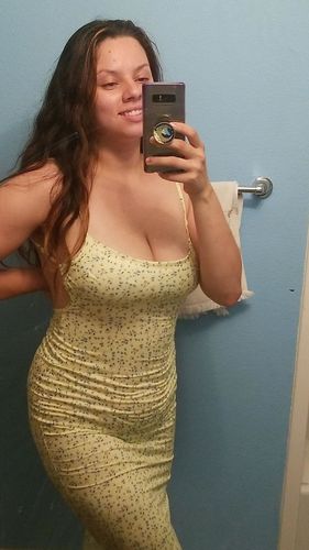 Customer photo review of Mathea Backless Maxi Dress