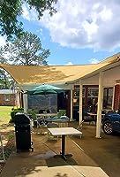 Customer photo review of Opaque Privacy Protection Outdoor Waterproof Sun Shade Sail Canopy Triangle UV Block for Patio