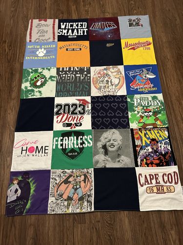 T-shirt quilt from north intermediate school by Natalie from FL