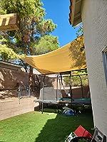 Customer photo review of Outdoor Waterproof Sun Shade Sail Opaque Privacy Protection Canopy for Patio and Garden, Backyard Lawn
