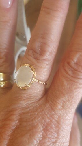 Customer photo review of Bague en Quartz blanc
