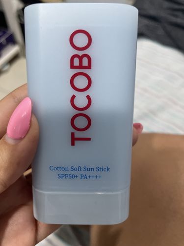 Customer photo review of Cotton Soft Sun Stick SPF50+ PA++++