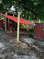 Customer photo review of Opaque Privacy Protection Outdoor Waterproof Sun Shade Sail Canopy Triangle UV Block for Patio