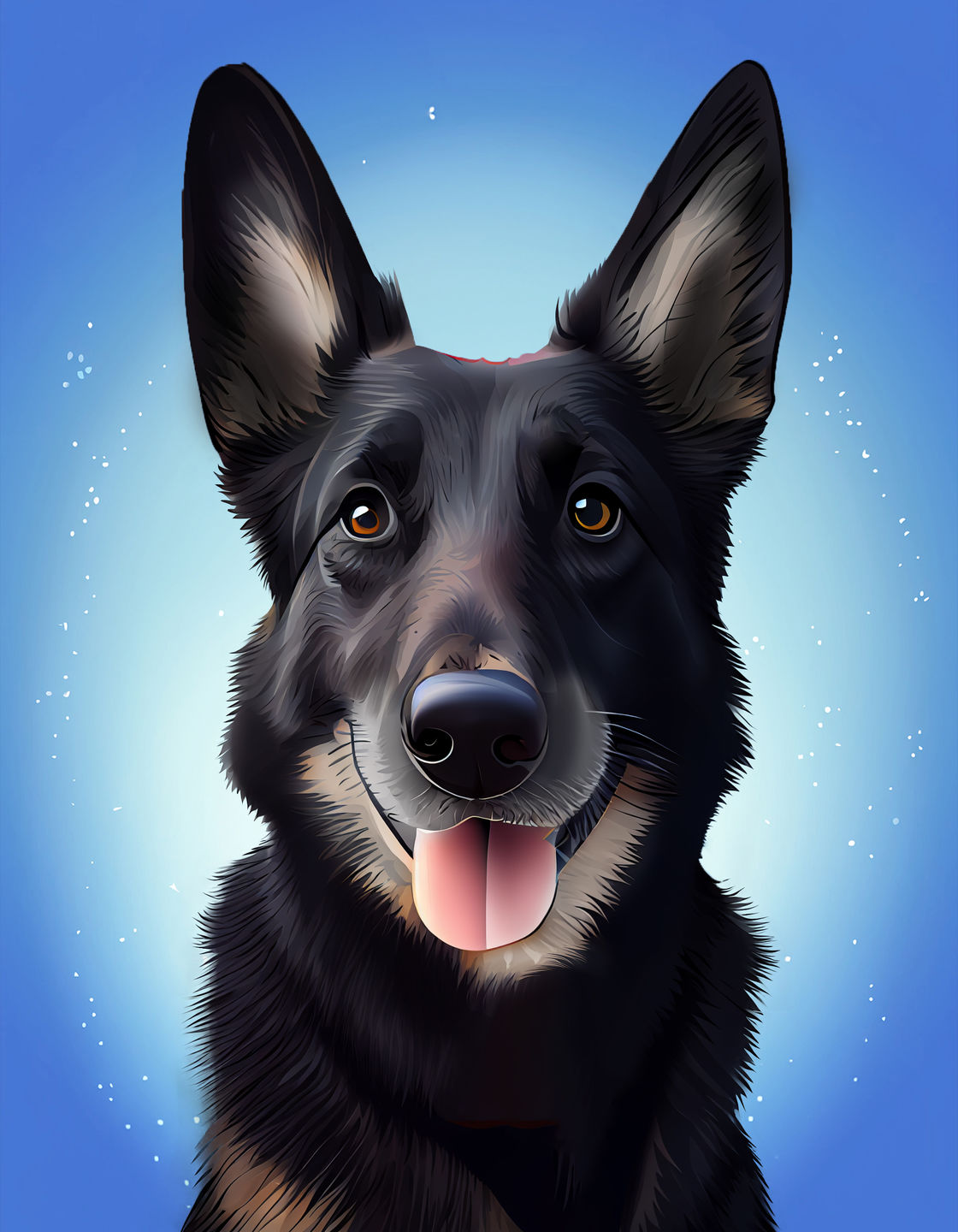 Customer photo review of Custom Pet Portrait