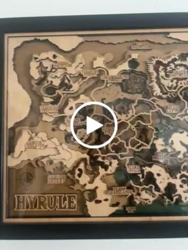 Customer video review of THE HYRULE 3D MAP