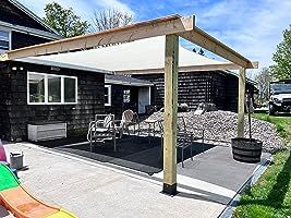 Customer photo review of Opaque Privacy Protection Outdoor Waterproof Sun Shade Sail Canopy Triangle UV Block for Patio