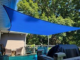Customer photo review of Outdoor Waterproof Sun Shade Sail Opaque Privacy Protection Canopy for Patio and Garden, Backyard Lawn