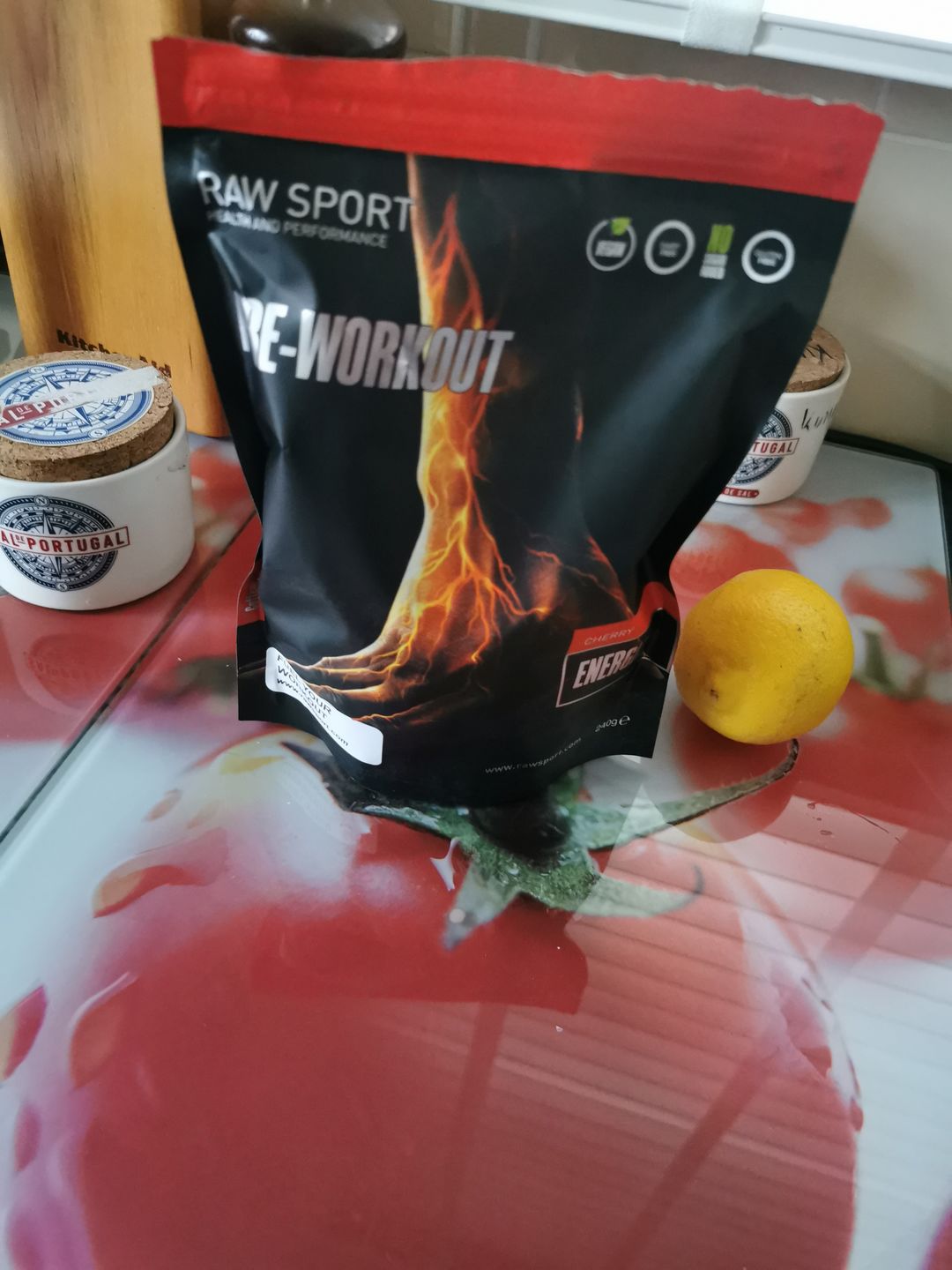 Customer photo review of Pre Workout Energize Cherry 240g